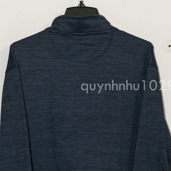 G.H. Bass Men's Quarter Zip Fleece Top - Picture 7 of 7